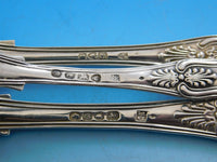Kings / Queens English Sterling Silver Flatware Set Service 82 Pieces Dinner