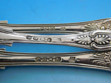 Kings / Queens English Sterling Silver Flatware Set Service 82 Pieces Dinner