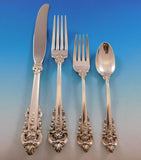 Grande Baroque by Wallace Sterling Silver Flatware Set 12 Service Dinner 54 Pcs
