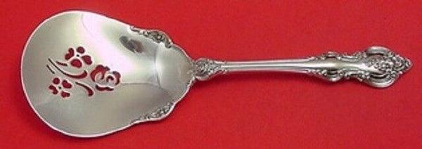 El Grandee by Towle Sterling Silver Tomato Server Pierced with Flowers 8 1/8"