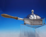 Estate Period English Silver Warming Stand with Removable Wood Handle (#4232)