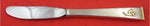 Gold Cipher by Gorham Sterling Silver Butter Spreader HH Mod 6 3/8" Applied Mono