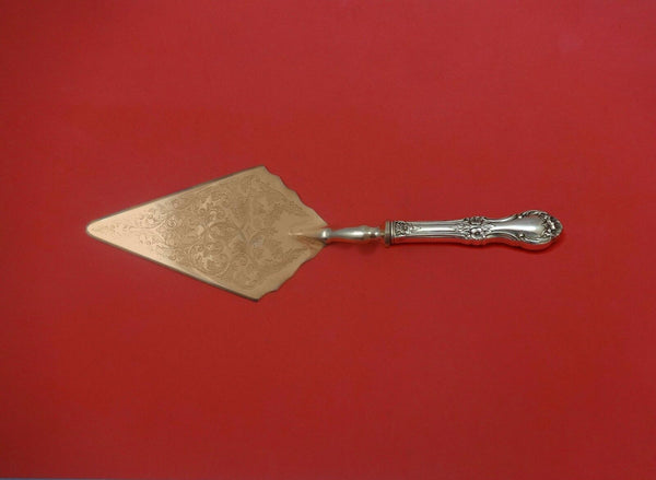 Wild Rose by International Sterling Silver Pastry Server Fancy Vermeil HH Custom