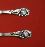 T. Nielsen Meier Danish Sterling Silver Fish Serving Set 2pc with Goldfish