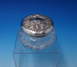 Cluny by Gorham Sterling Silver Powder Jar with Cut Crystal #S2509 (#3140)