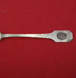 Norman Hammered by Shreve Sterling Silver Teaspoon Applied Mono "O" 6"