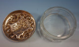 Irian by Wallace Sterling Silver Dresser Jar #3012 3 1/4" No Monogram (#1744)