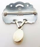 Georg Jensen Sterling #2008 Pin with Agate (#J3403)