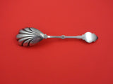 Medallion by Schulz and Fischer Coin Silver Berry Spoon GW fluted 8 3/4"