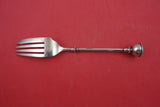 George Sharp Coin Silver Salad Fork 3-D finial Bright-Cut 6 5/8"
