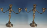 Villa Norfolk by Gorham Sterling Silver Candelabra Pair 3-Light #833 (#1580)