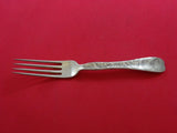 Lap Over Edge Acid Etched by Tiffany Sterling Silver Regular Fork Apples 7 1/4"