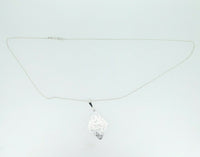 935 Argentium Sterling Diamond Shaped Pendant (#J4413)