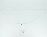 935 Argentium Sterling Diamond Shaped Pendant (#J4413)