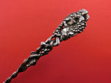 Dominick and Haff Sterling Silver Claret Ladle w/Twist Handle Pcd Grapes 16" #35