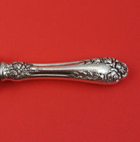 Rose by Wallace Sterling Silver Steak Carving Fork with Guard HH WS 8 3/4"