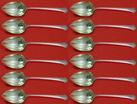 Chippendale by Towle Sterling Silver  Grapefruit Spoon Custom Set 12 pcs Fluted