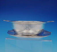 McAuliffe and Hadley Sterling SIlver Child's Bowl / Dip Dish with Plate (#3507)