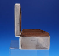 English Estate Sterling Silver Cigarette Box "Pax in Bello" w/Presentation #7936