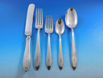 Fiesta by Hallmark Sterling Silver Flatware Set Service 73 pieces G Monogram
