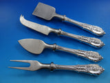 Rose Point by Wallace Sterling Silver Cheese Serving Set 4 Piece HHWS Custom