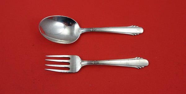 Hunt Club by Durgin-Gorham Sterling Silver Baby Set fork 4 1/2" spoon 4 3/8"