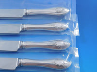 Mount Vernon by Lunt Sterling Silver Steak Knife Set 4pc Texas Sized Custom 9.5"
