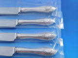 Mount Vernon by Lunt Sterling Silver Steak Knife Set 4pc Texas Sized Custom 9.5"