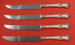 Memory Lane by Lunt Sterling Silver Steak Knife Set 4pc Large Texas Sized Custom