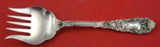 Renaissance by Dominick and Haff Sterling Sardine Fork green & white enamel 6"