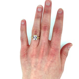10k Yellow Gold 2.57ct Genuine Natural Morganite Ring Size 6.25 Jewelry (#J4974)