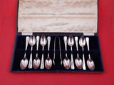 English Silverplate by Various Makers English Afternoon Tea Set in Fitted Box
