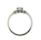 Antique Platinum 1/2 Carat Genuine Natural Diamond Ring (#J4774)