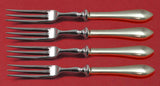 Pointed Antique Reed Barton Dominick Haff Sterling Fruit Fork Set Custom 6"