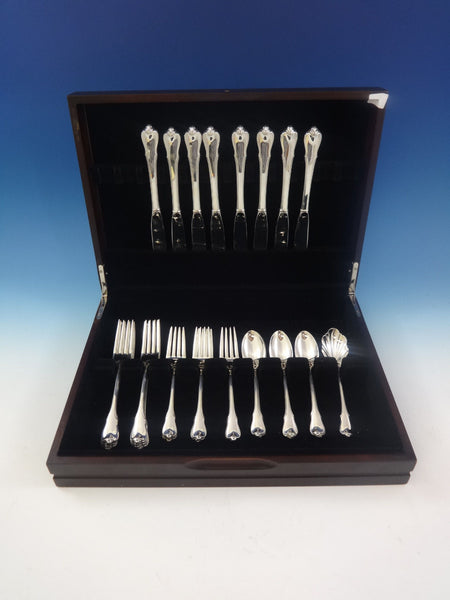 Grand Colonial by Wallace Sterling Silver Flatware Set For 8 Service 33 Pieces