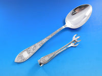 Tudor Scroll by Birks Sterling Silver Flatware Set 8 Service 62 pieces Dinner
