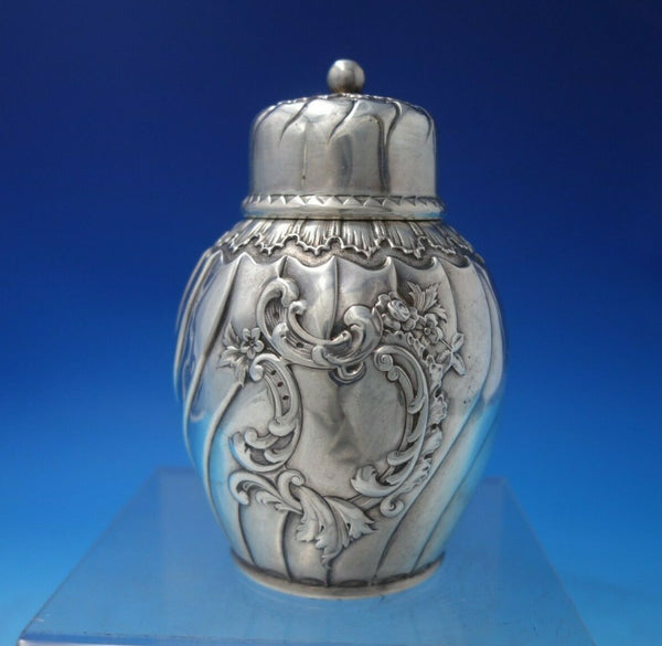 Bigelow Kennard Sterling Silver Tea Caddy 5 1/4" x 3 1/4" 7.3 ozt. c1890 (#6057)