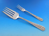 Repousse by Kirk Sterling Silver Flatware Set for 12 Service 53 Pieces Dinner