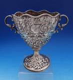 Repousse by Samuel Kirk 11oz Coin Silver Architectural Repousse Vase (#8382)
