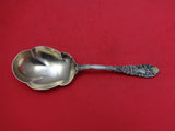Renaissance by Dominick and Haff Sterling Silver Berry Spoon GW Enamel 3Lobed 9"