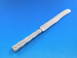 Lap Over Edge Acid Etched by Tiffany Sterling Dessert Knife HHAS w/ Foliage #2