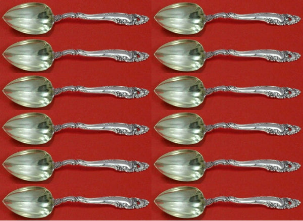Decor by Gorham Sterling Silver Grapefruit Spoon Set 12 pieces 6"
