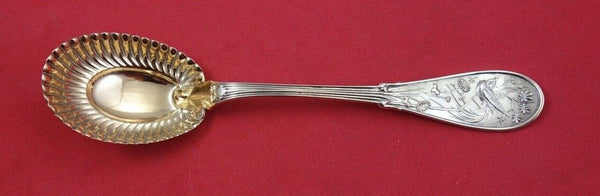 Japanese by Tiffany and Co Sterling Silver Ice Cream Spoon rose GW Fluted 6 3/4"