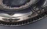 Rose Point by Wallace Sterling Silver Fruit Bowl Wavy #4611-9 11 5/8" (#0588)
