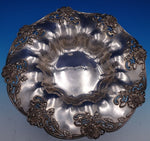 Black Starr & Frost Sterling Silver Fruit Bowl Poppy Motif #1134 12" (#7840)
