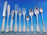 Palladio Fiddle Thread Italy Sterling Silver Flatware Set 140 pcs Dinner Italian