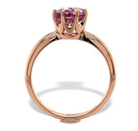 14k Rose Gold 1.92 Carat Pink Genuine Natural Spinel Solitaire Ring (#J7321)