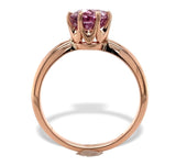 14k Rose Gold 1.92 Carat Pink Genuine Natural Spinel Solitaire Ring (#J7321)