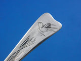 Lap Over Edge Acid Etched by Tiffany Sterling Silver Teaspoon Bird in Flight 6"