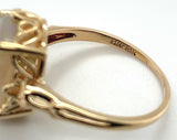 2.96ct Genuine Natural Opal 14k Yellow Gold Ring w/ Decorative Setting (#J6080)